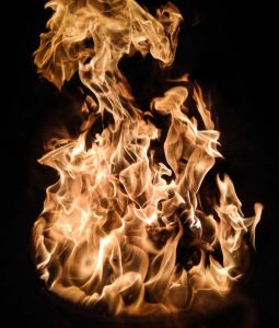 A hellish fire.